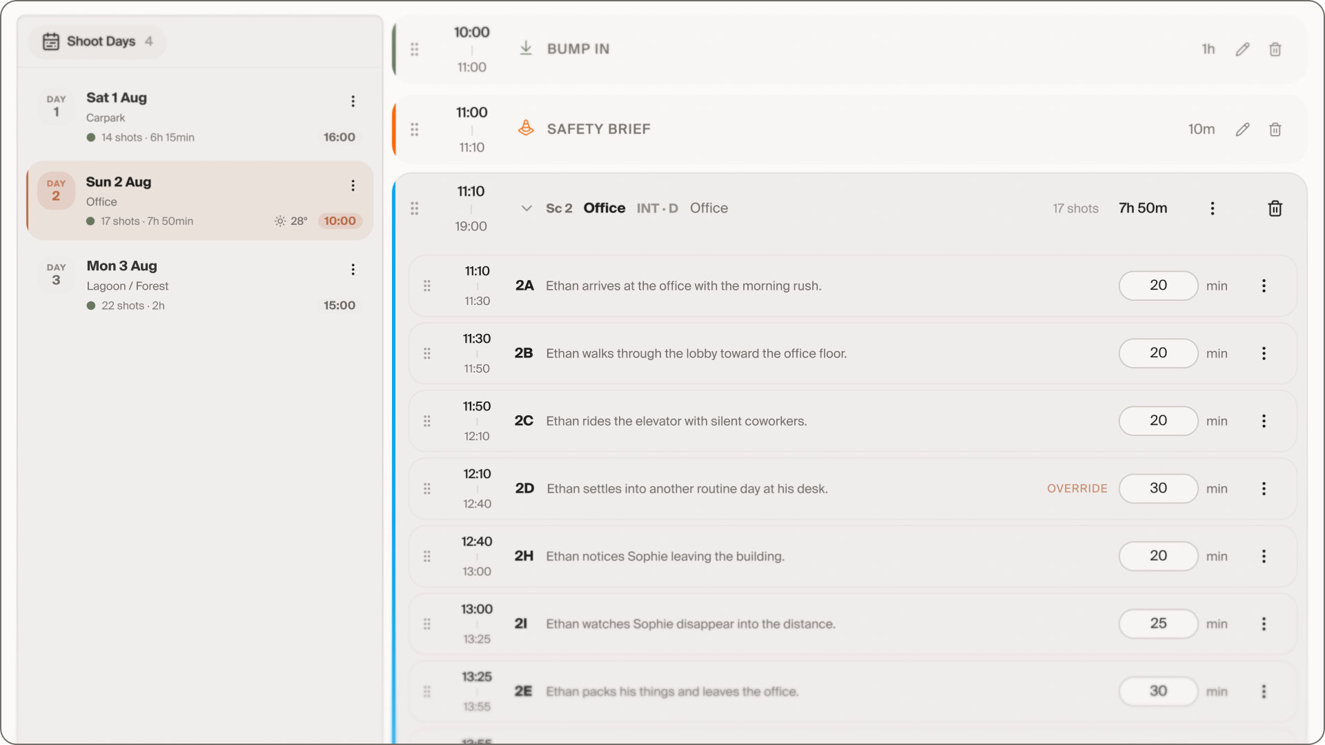 How to do a script breakdown.