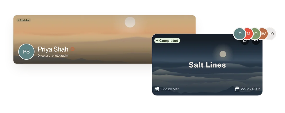 Finish a film in CineFlow and the credit is added for you.
